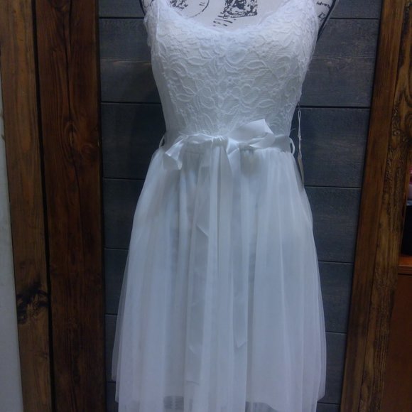 Active USA LACE MESHED CAMI MINI DRESS S, M, L - Picture 1 of 16